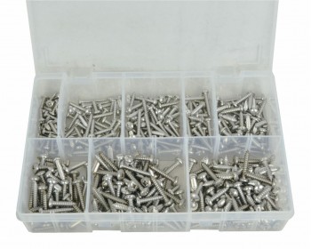 Assorted A2 Grade Stainless Steel Self Tapping Pozi Pan Screws (450)